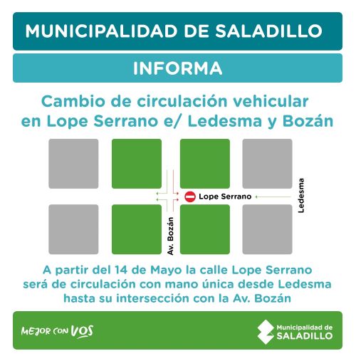 Cambio circulación vehicular