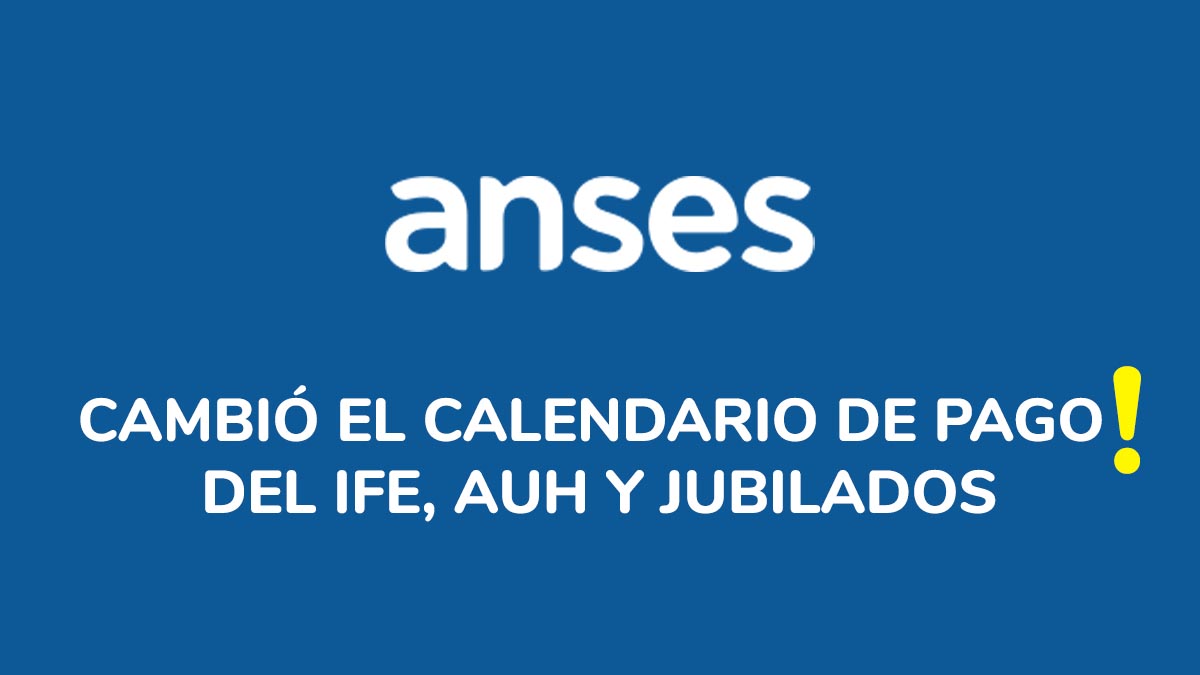 Anses cambios calendario