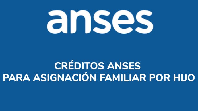 Créditos ANSES para Asignación Familiar por Hijo