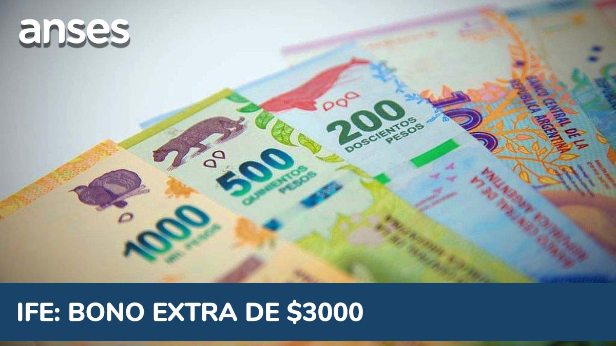 IFE ANSES - Bono extra de $3000 pesos