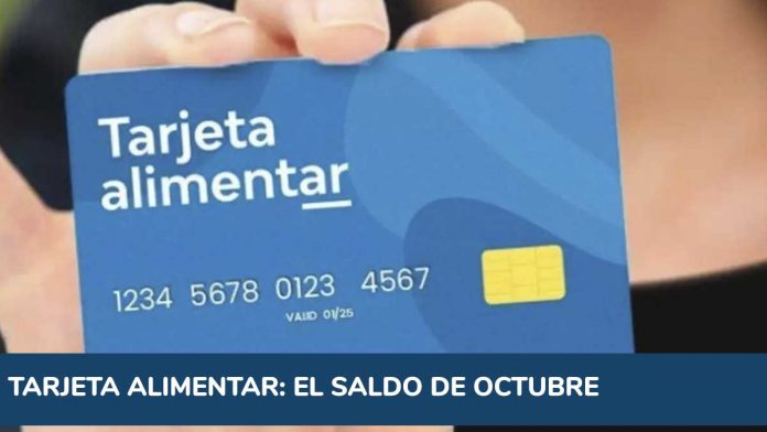 Tarjeta Alimentar: cuándo comenzará a cargarse el saldo de octubre