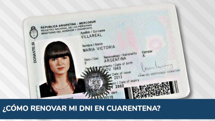 Coronavirus Argentina: cómo renovar mi DNI en cuarentena Coronavirus Argentina: cómo renovar mi DNI en cuarentena