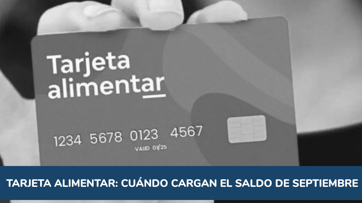 Pago Tarjeta Alimentaria de Septiembre