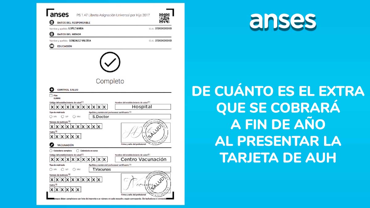 AUH: de cuánto es el extra que se cobrará a fin de año