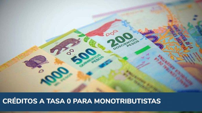 Créditos tasa 0 para monotributistas