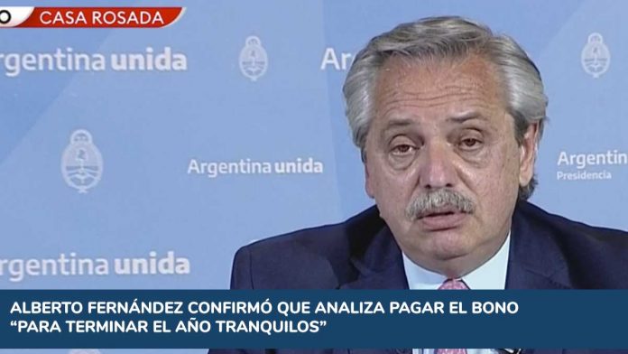 IFE 4: Alberto Fernández confirmó que analiza pagar un nuevo bono