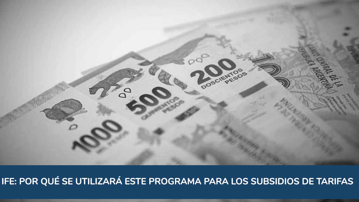 IFE: por qué el Gobierno utilizará este programa para los subsidios de tarifas