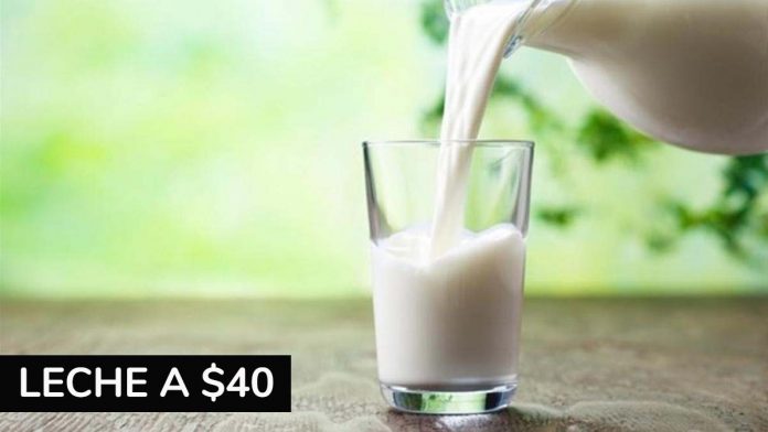 Leche a 40 pesos