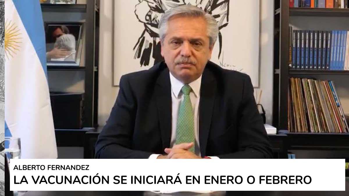 Covid-19: el Presidente ratificó que la vacunación empezará entre diciembre y enero