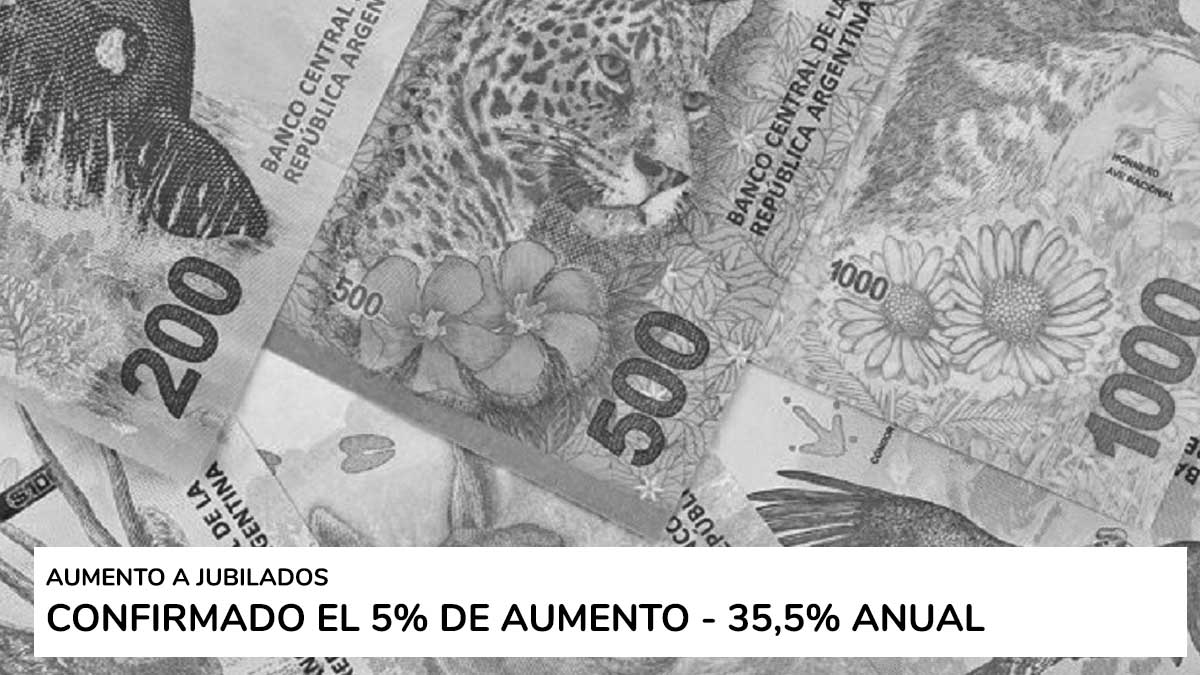 Aumento del 5% para jubilados: “En diciembre, la mayoría cobrará unos $28.500”