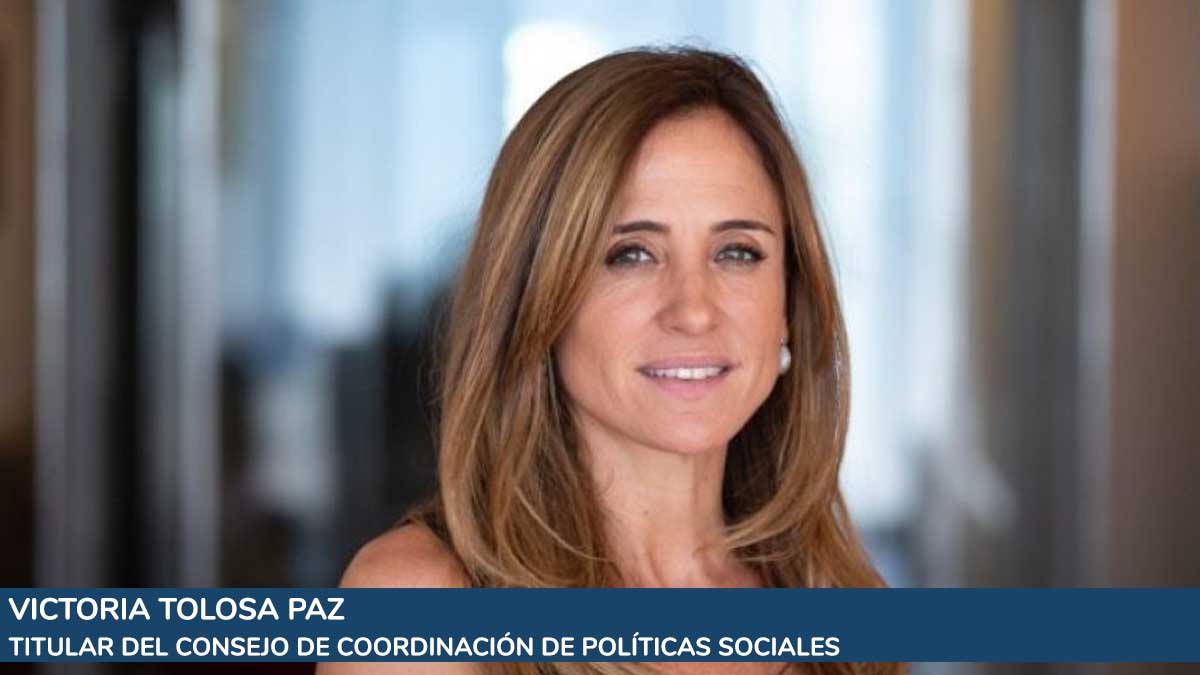 titular del Consejo de Coordinación de Políticas Sociales, Victoria Tolosa Paz