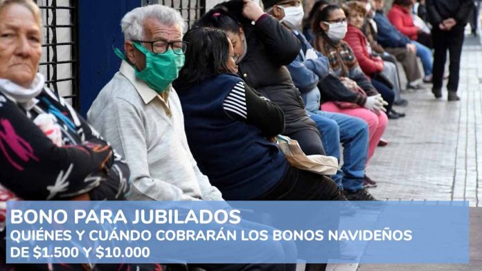 Jubilados: quiénes y cuándo cobrarán los bonos navideños de $1.500 y $10.000