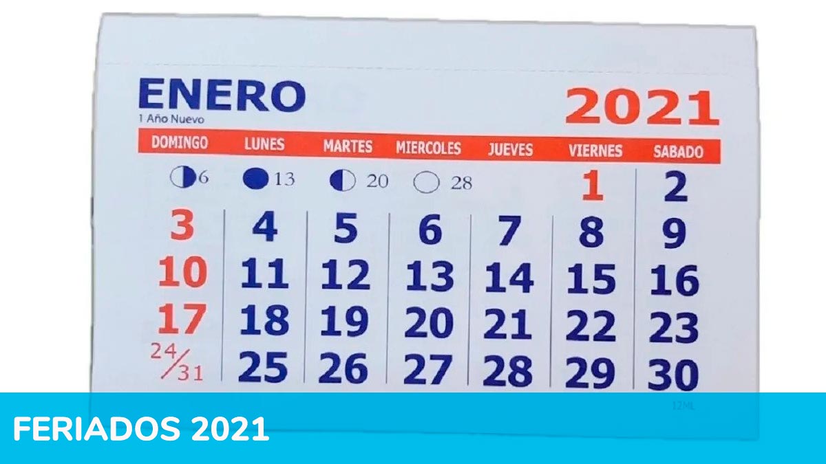 Feriados 2021: cuál es el próximo fin de semana largo y los que vendrán