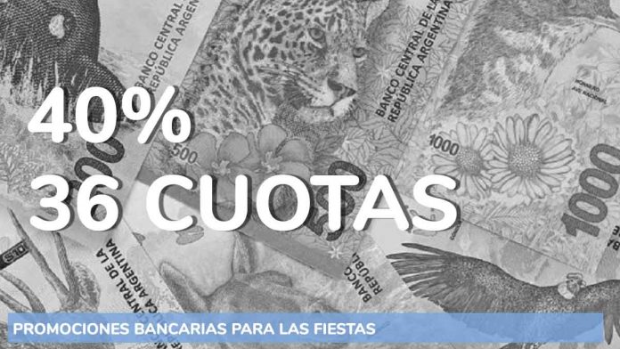 Descuentos de hasta 40% y 36 cuotas: las promos de los bancos para las Fiestas