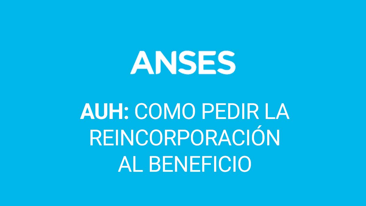 AUH: Como pedir la reincorporación al beneficio