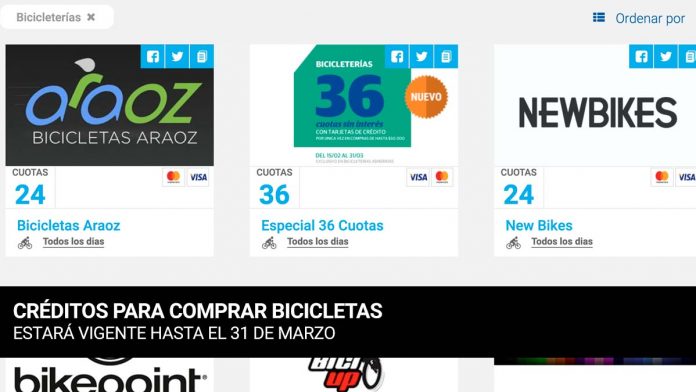 Cómo acceder al plan para comprar bicicletas en 36 cuotas sin interés