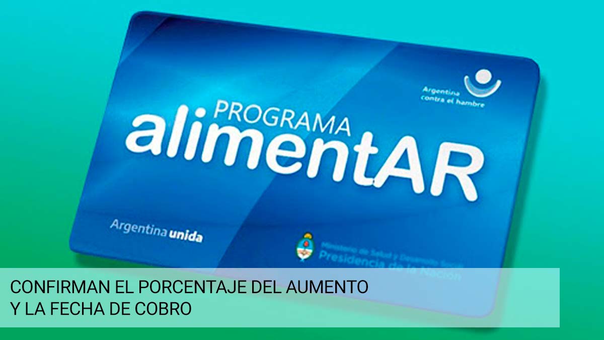 Tarjeta Alimentar: confirman el porcentaje del aumento y la fecha de cobro