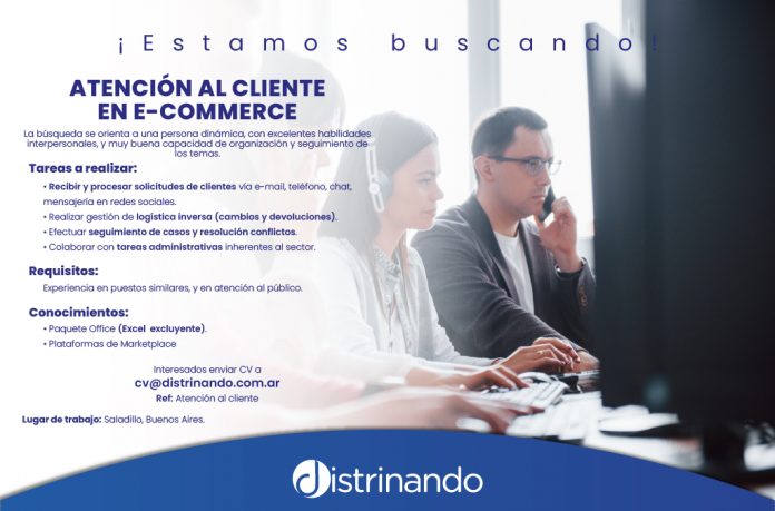 Atencion al cliente en e-commerce