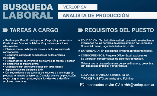 ANALISTA PROD-LINKEDIN