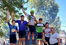 Ciclismo: Se corrió el Gran Premio Ciudad de Saladillo