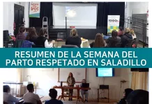 Resumen de la semana del parto respetado en Saladillo