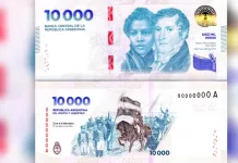 Este martes el Banco Central de la República Argentina (BCRA) dio inicio a la distribución del nuevo billete de $10.000