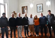 El Intendente Salomón junto con la Diputada Alejandra Lordén mantuvo una reunión con Diego Valenzuela