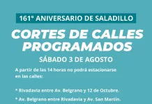161 aniversario | Cortes de calles programados