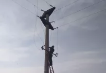 Daños en red de distribución de energías