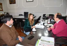 El Intendente Salomón mantuvo una reunión de trabajo con la Presidenta del Consejo Escolar María Rosa Negri y Ceferino Nini