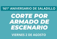 161 aniversario | Saladillo se prepara para un gran festejo, cortes de calles