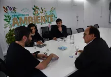 José Luis Salomón visitó el Ministerio de Ambiente para seguir con la gestión para conseguir mil (1000) contenedores plásticos para la planta urbana