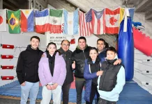 José Luis Salomón visitó la escuela Municipal de Boxeo