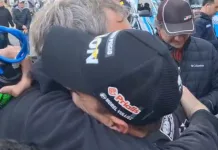 TC en Buenos Aires: el emotivo abrazo de Chapur con Giustozzi