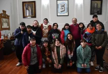 Alumnos de Primer Año de la Escuela Secundaria N° 4 Susana Esther Soba de la localidad de Polvaredas realizaron una visita institucional en el edificio del municipio local
