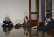 UNLP | Reunión con el decano de Ingeniería para acordar un convenio que permita desarrollar un proyecto ejecutivo para la red de cloacas y su planta de tratamientos en la localidad de Del Carril