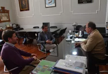 Reunión de salomon con el decano de CS. economicas De Giusti