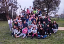 Festejo del día de la primavera en el CAI Falucho