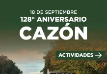 18 de septiembre | 128 aniversario de Cazón