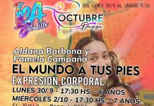 Cronograma octubre danza ISA | «El mundo a tus pies»