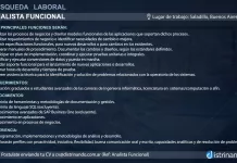 Busqueda Laboral || ANALISTA FUNCIONAL
