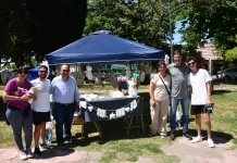 Se llevó a cabo la feria mensual en la plaza Hipólito Yrigoyen (Pasero de los Inmigrantes)