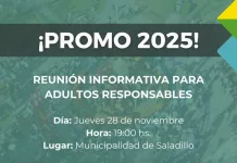 PROMO 2025 || Reunión Informativa para Adultos Responsables