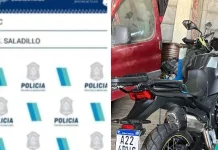 Policiales || Encuentran moto robada en taller de pintura automotor ubicado en Saladillo