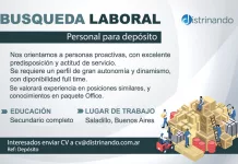 Búsqueda Laboral: Personal para Depósito
