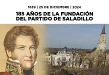 1839 – 25 de diciembre – 2024 | 185 años de la fundación del partido de Saladillo