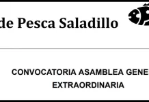 Club de Pesca Saladillo: Convocatoria Asamblea General Extraordinaria
