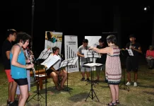 Se realizó el encuentro y convivencia de clarinetes en las instalaciones de la Base de Campamento de la localidad de Cazón