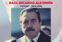 La UCR recuerda a Raúl Alfonsín a 16 años de su fallecimiento