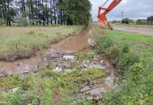 Intensos trabajos del municipio por las lluvia caída